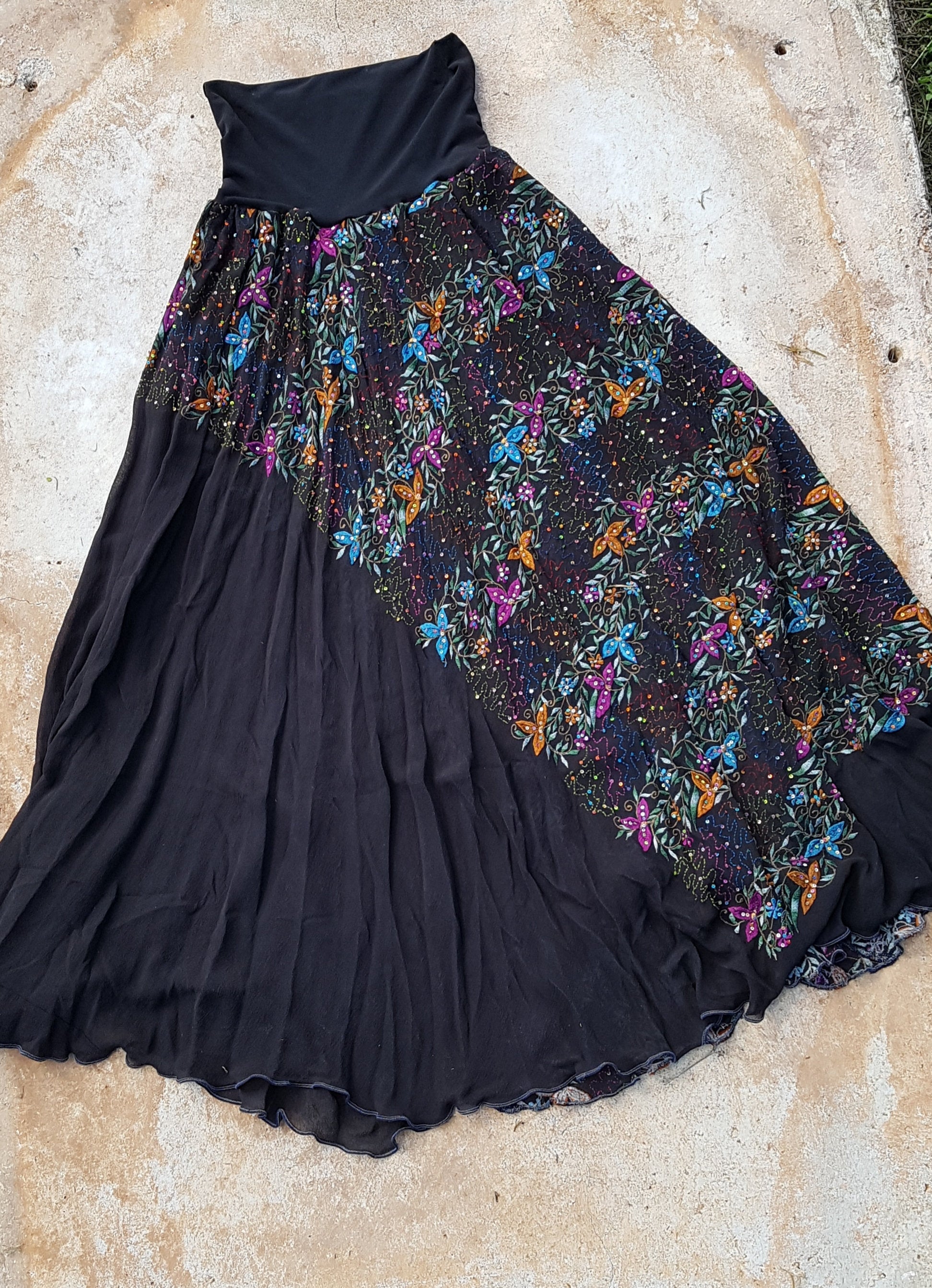 Silk gypsy clearance skirt