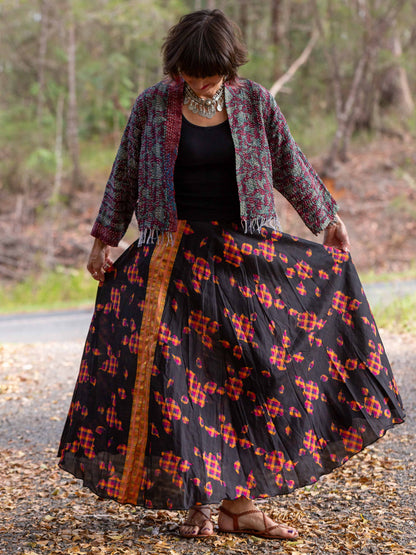 Silk Circle Skirt 'Outlandish'