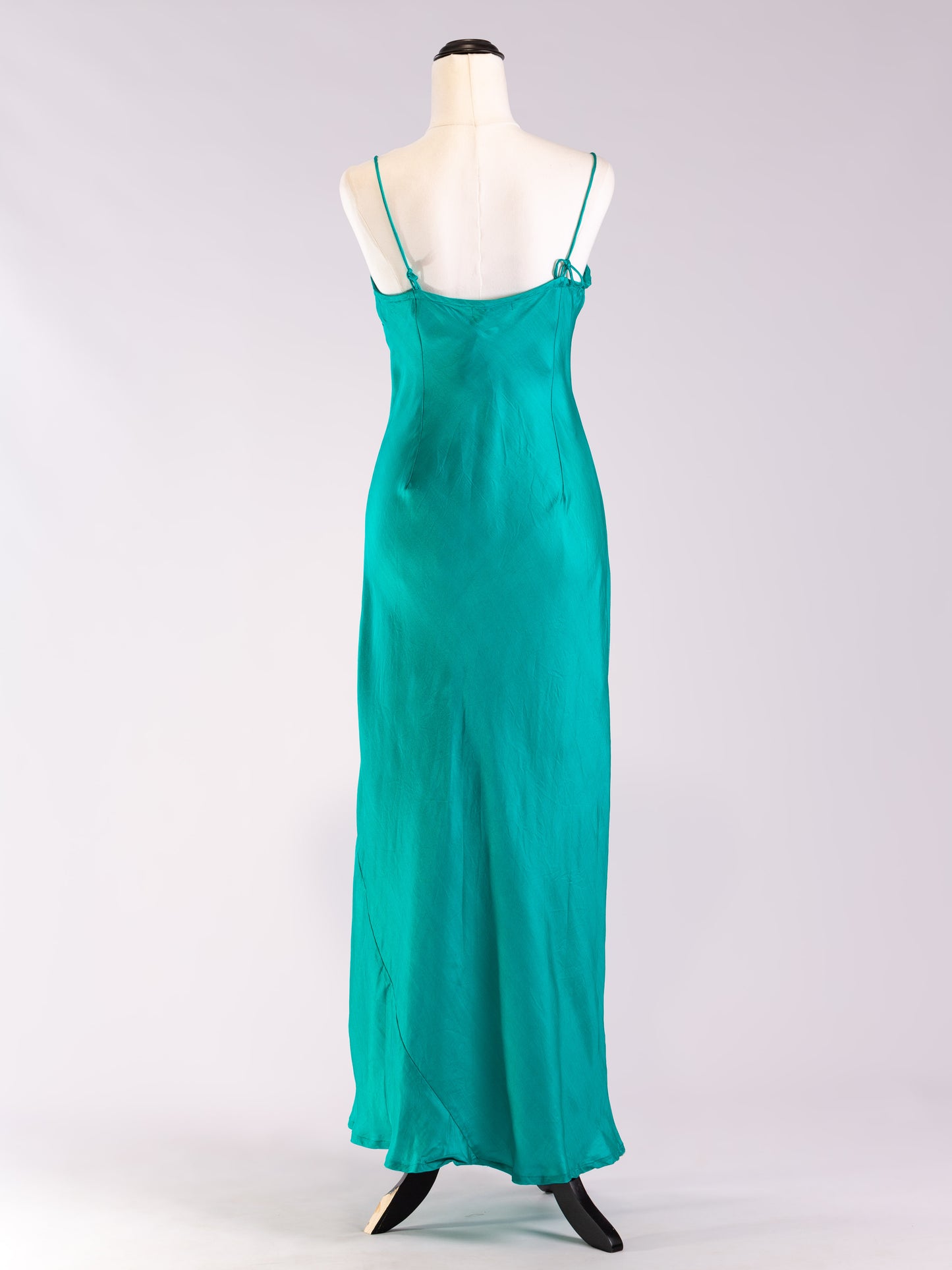 Marilyn Silk Satin Slip LongTeal