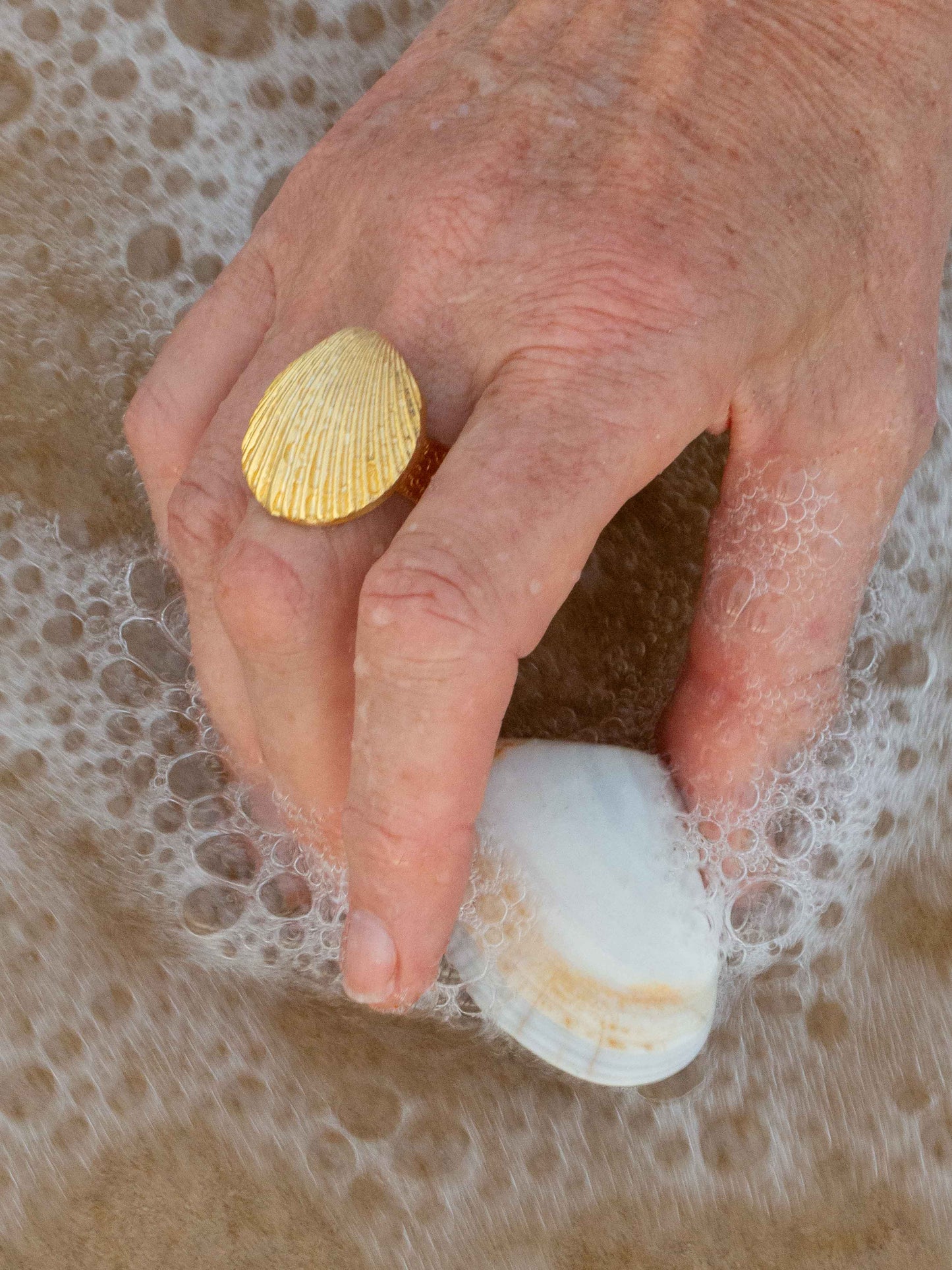 Gold Shell Ring