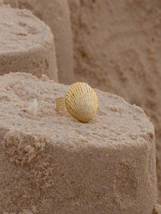 Gold Shell Ring