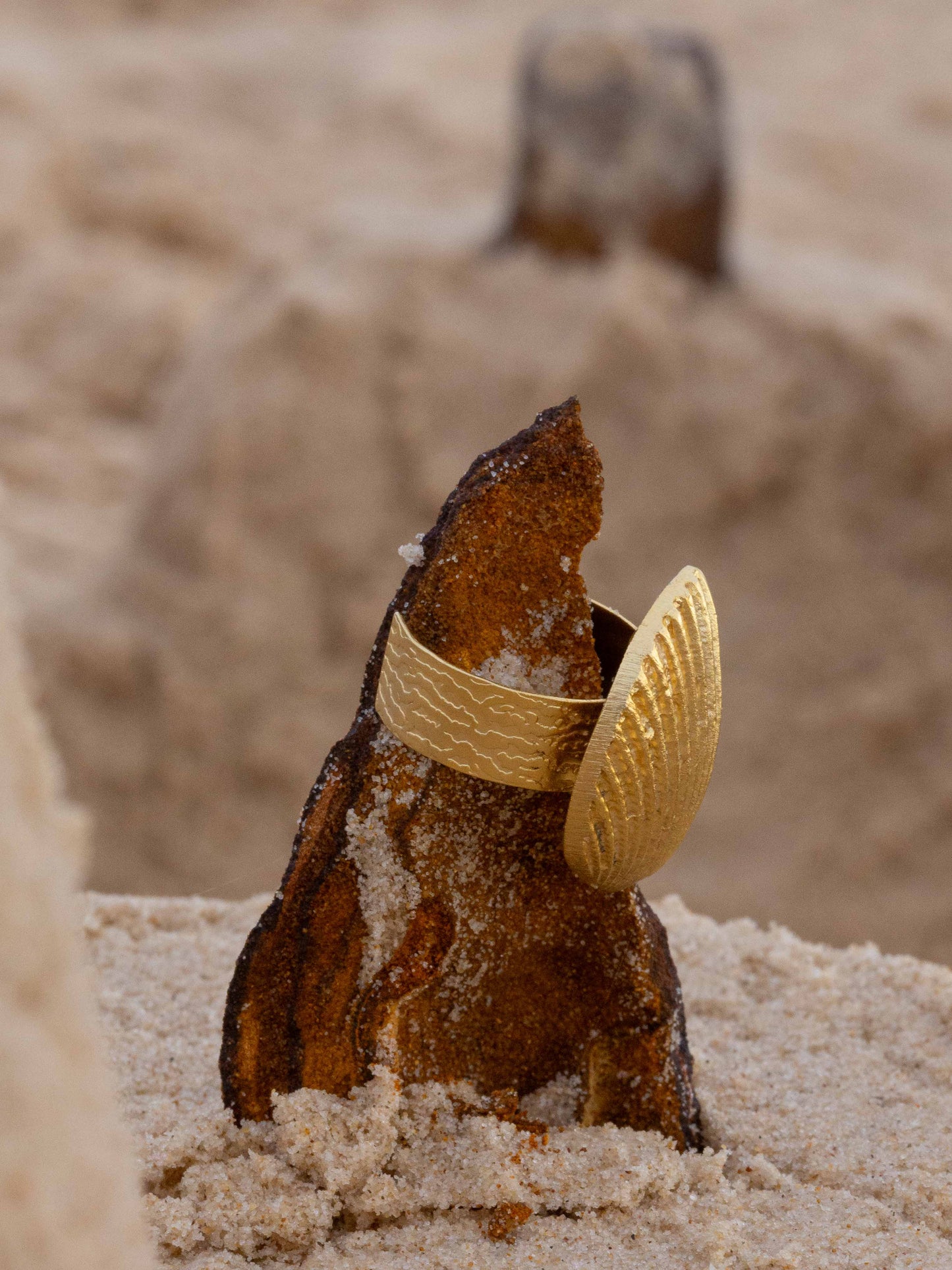 Gold Shell Ring