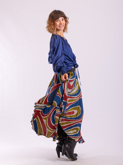 Silk Circle Skirt 'Arches'