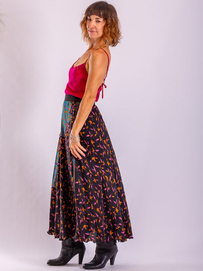 Silk Circle Skirt 'Exotic Nights'