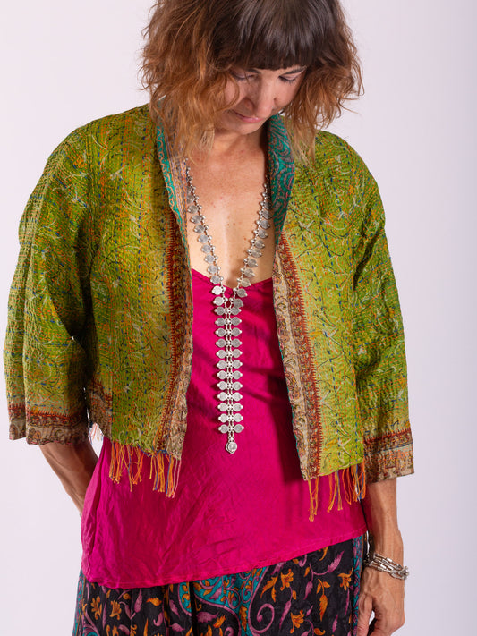 Boho Chic Jacket. Living Elemental . Size 12