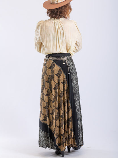 Silk Circle Skirt 'Paisley'