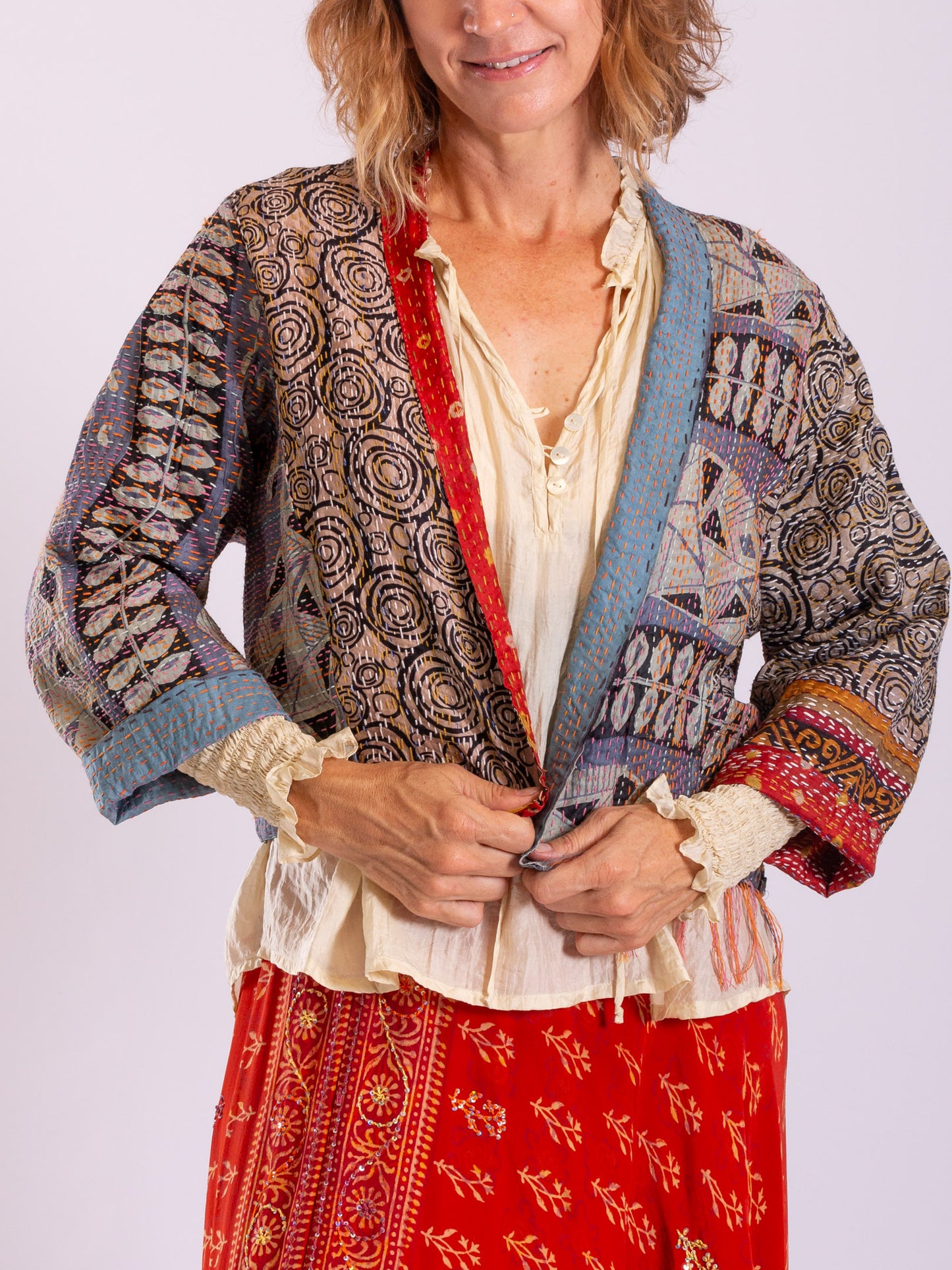 Boho Chic Jacket. Rich Organics . Size 14