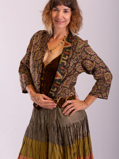 Boho Chic Jacket. Diamond desire. Size 12