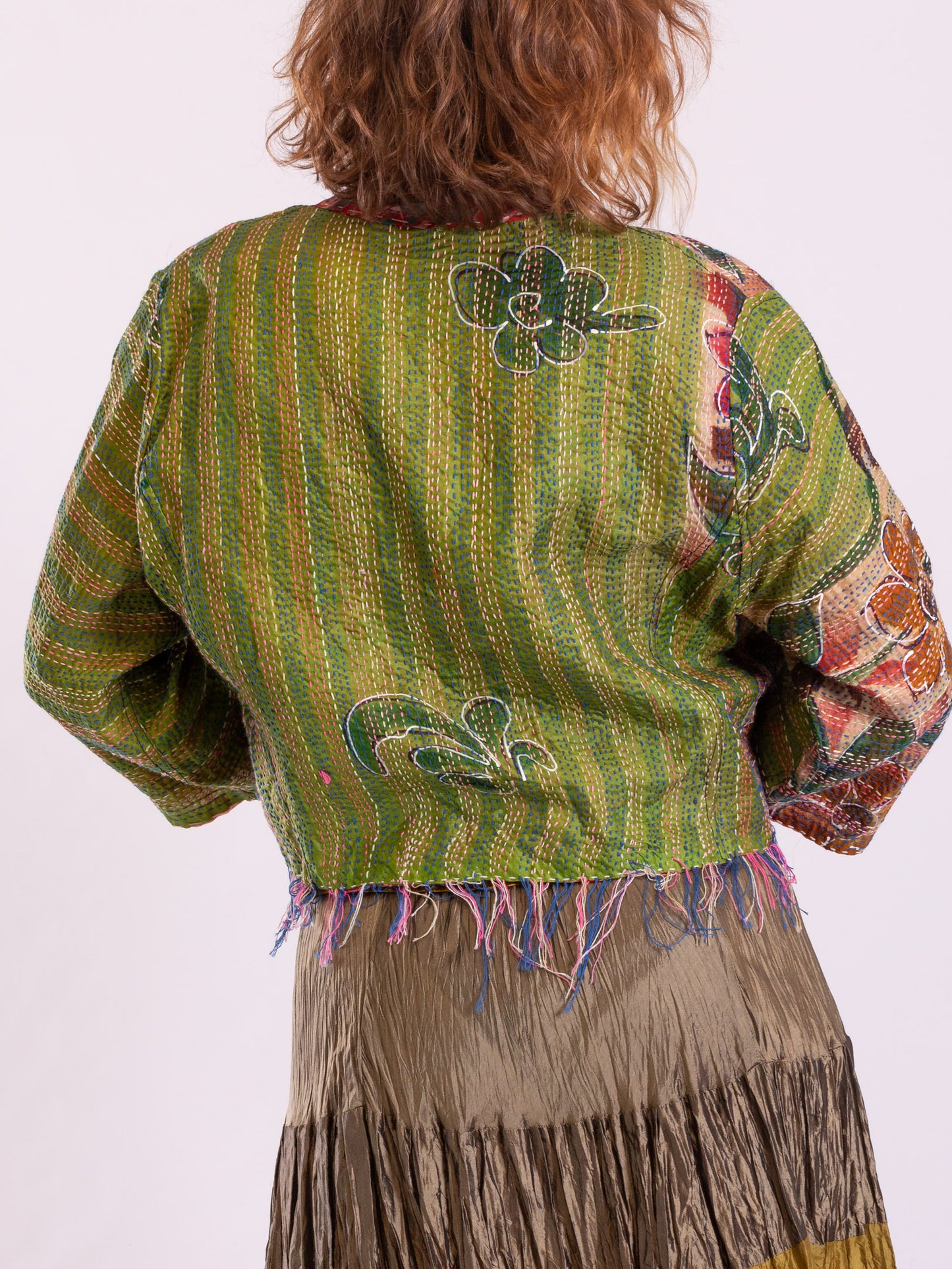 Boho Chic Jacket. Beatnik Botanical. Size 12