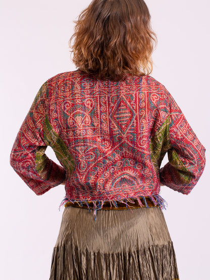 Boho Chic Jacket. Beatnik Botanical. Size 12