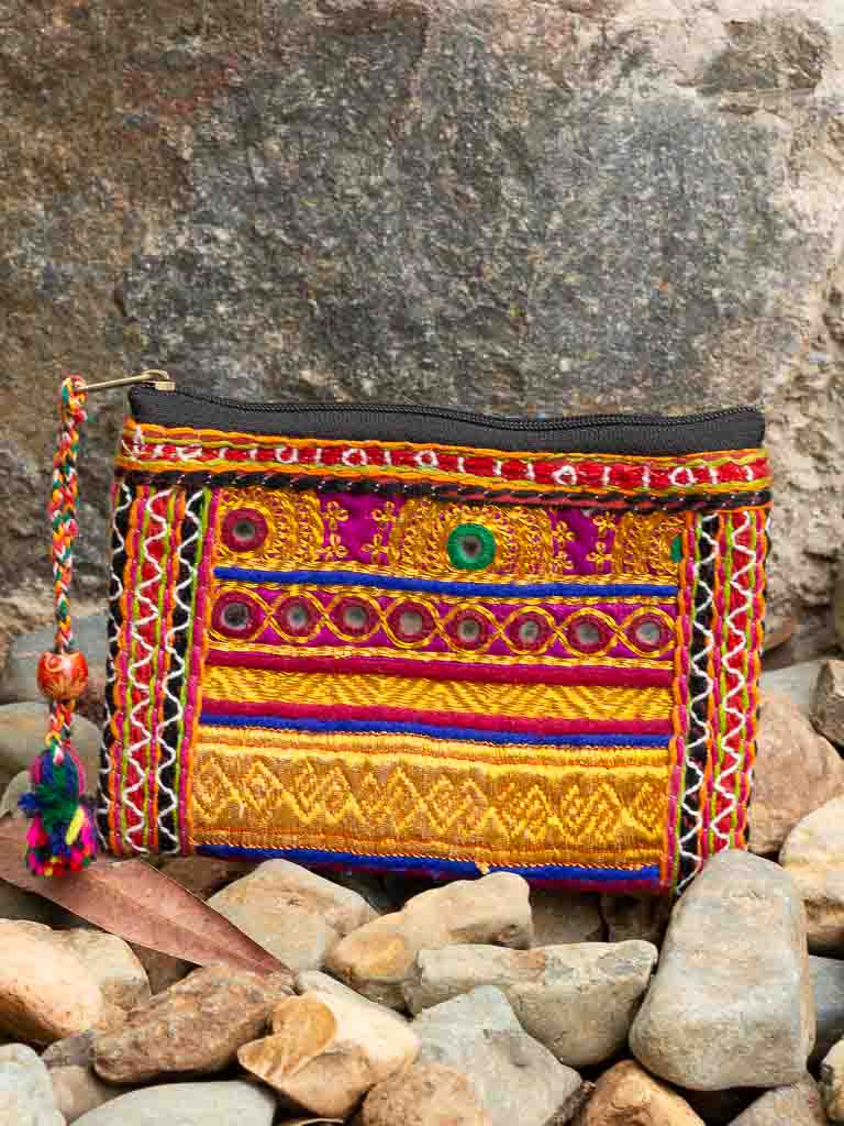 VH VINOD HANDICRAFTS Handmade Designer Embroidered Rajasthani, Gujarati  Jaipuri Embrodery Clutch Bag for Women (Multicolor)