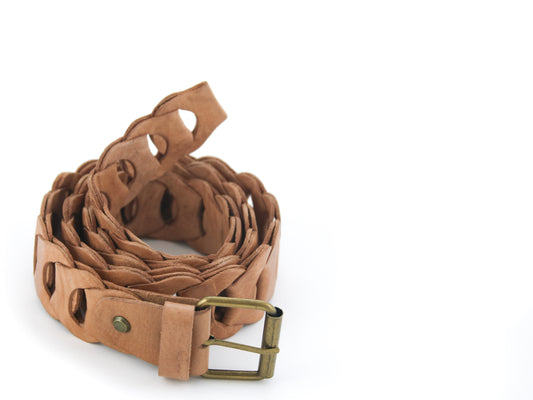 Casablanca Leather Chain Belt