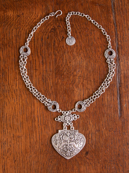Freya stamped amulet necklace