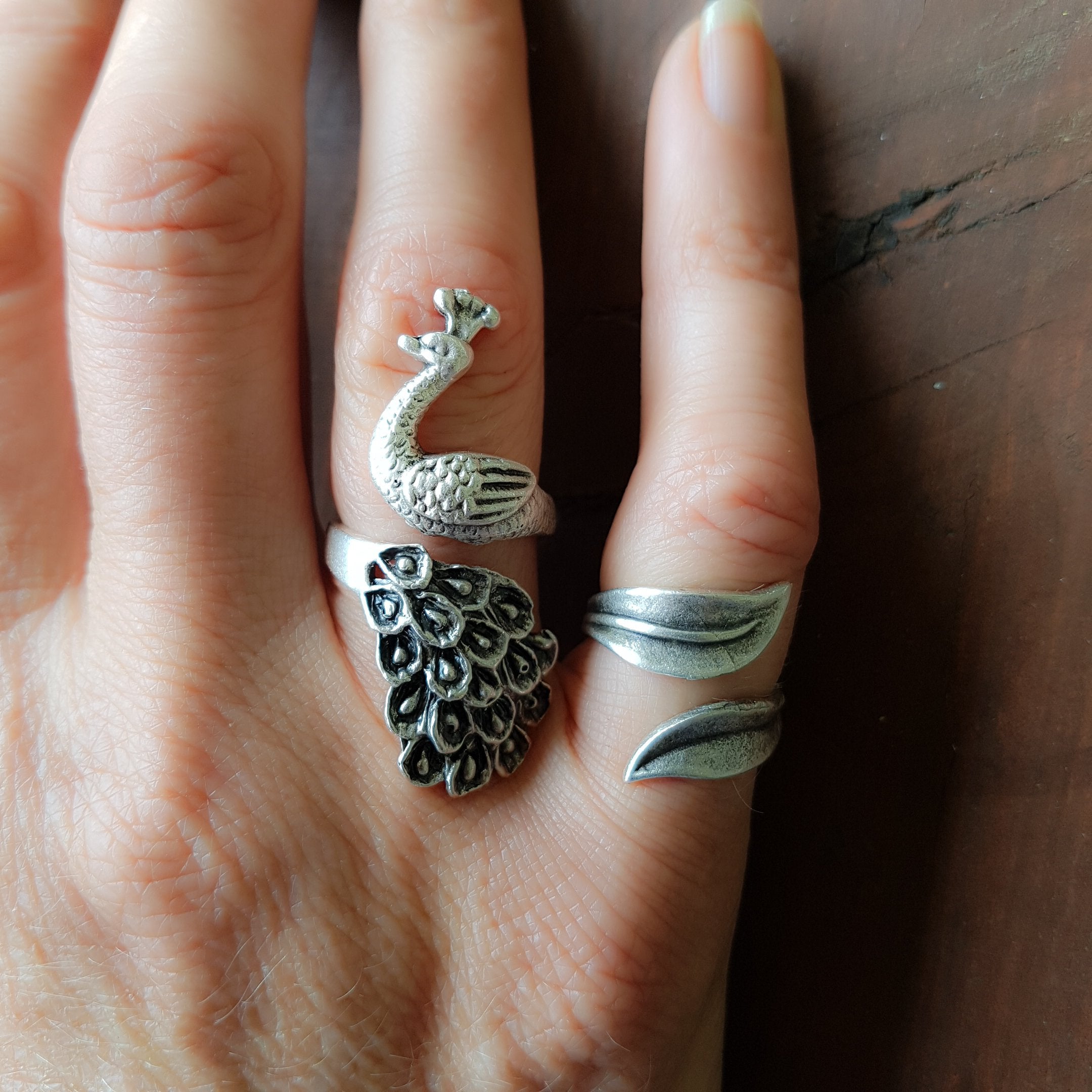 Vintage deals peacock ring