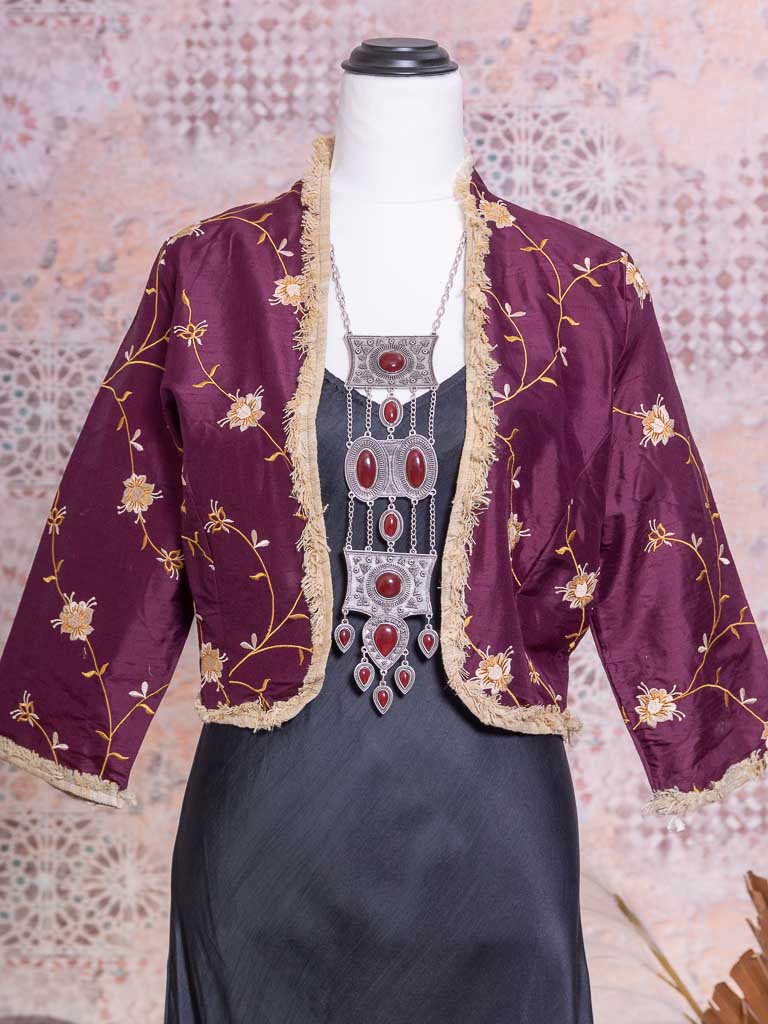 Aubergine clearance bolero jacket